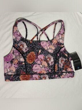 Torrid Wanderlust Floral Strappy Sports Bra - Size 1 (1X)